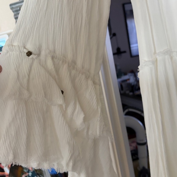 NWT Free People Sweet Darlin Maxi Dress  Sz XS Ivory Oversized - Picture 14 of 14